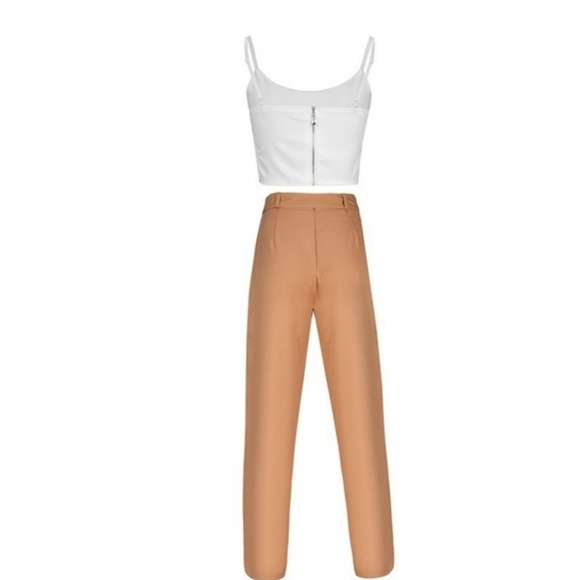 **HP** NEW High Bow Tie Waist Crop Pant Set… - Picture 4 of 4